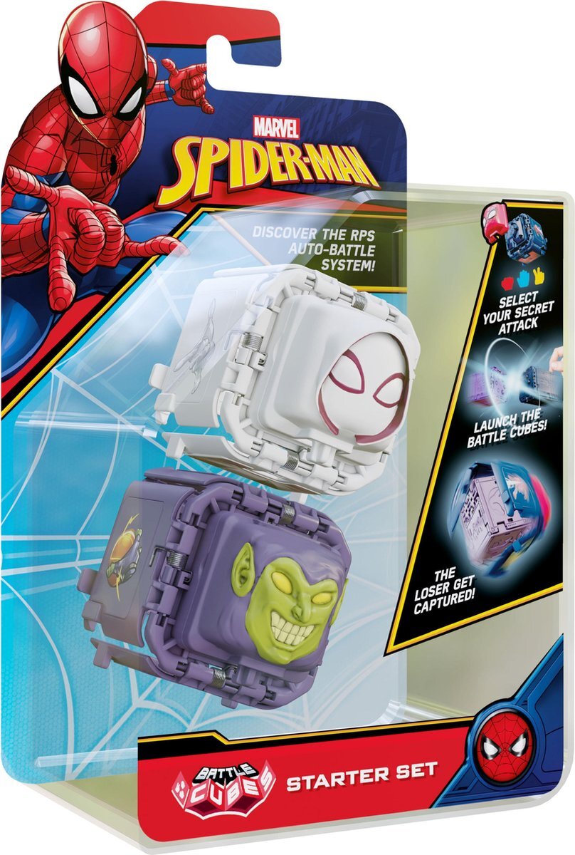 Battle Cubes Marvel Spider-Man Battle Cube - Spider-Gwen VS Green Goblin - Battle Fidget Set
