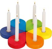 Goki Evolution: VERJAARDAGSKRANS, 6-delig, hout, Multicolor