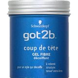 Schwarzkopf Got2B Stylinggel voor Herenhaar Hoofdslag Vezelgel 100 ml (3 stuks)