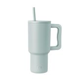 Simple Modern Trek beker van 30 oz met handvat en rietje | Geïsoleerde roestvrijstalen waterfles reismok | Geschenken voor vrouwen | Trek Collectie | 890 ml | Zeeglas salie