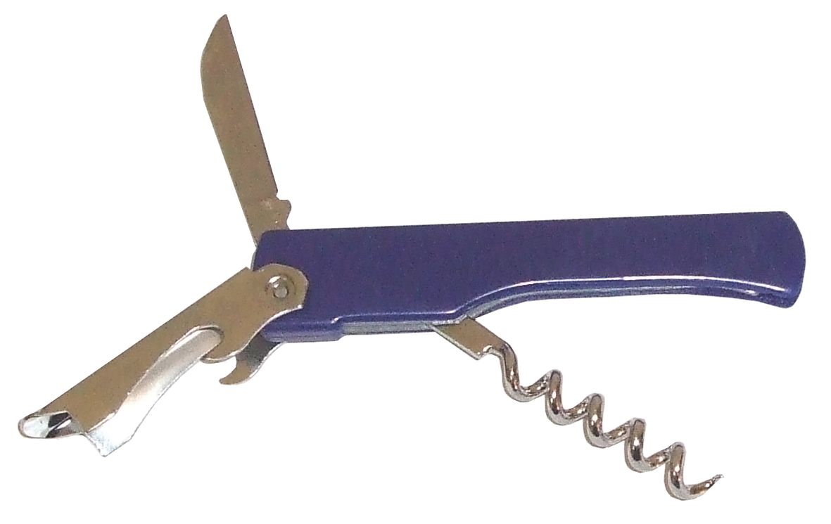 FACKELMANN 49527 Kurkentrekker - blauw, roestvrijstaal