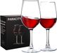 PARACITY Set de verres à vin, verres à vin blancs, verres à vin rouges à pied long pour vin rouge et blanc - 350 ml (set de 2)
