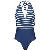 Rock Rebel by EMP Rock Zwempak Retro Neckholder Swim Suit S tot M voor Vrouwen navy
