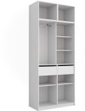 Vicco Elmo Kledingopslagkast – 50 x 40 cm Set van 3 Wit