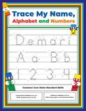 Trace Demari Trace My Name, Alphabet, and Numbers Workbook for Demari: Letter and Number Tracing with Arrow Guides and Start Dots