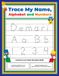 Trace Demari Trace My Name, Alphabet, and Numbers Workbook for Demari: Letter and Number Tracing with Arrow Guides and Start Dots