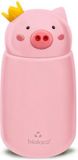 Chic.mic Bioloco Thermosfles Mini RVS Varken met Kroontje Dubbelwandig 320ml Kind