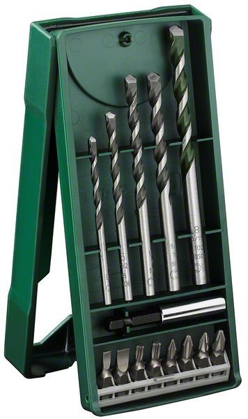 Bosch Mini X-Line 14-delige Boorset - Voor Hout, Metaal en Steen