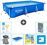Bestway Rechthoekig Steel Pro Zwembad - 300 x 201 x 66 cm - Blauw