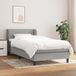 Maison Exclusive - Boxspringbed met matras, lichtgrijs, 90x190 cm, textiel
