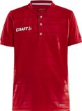 Craft Pro Control Button Jersey Jr 1906697 - Bright Red/White