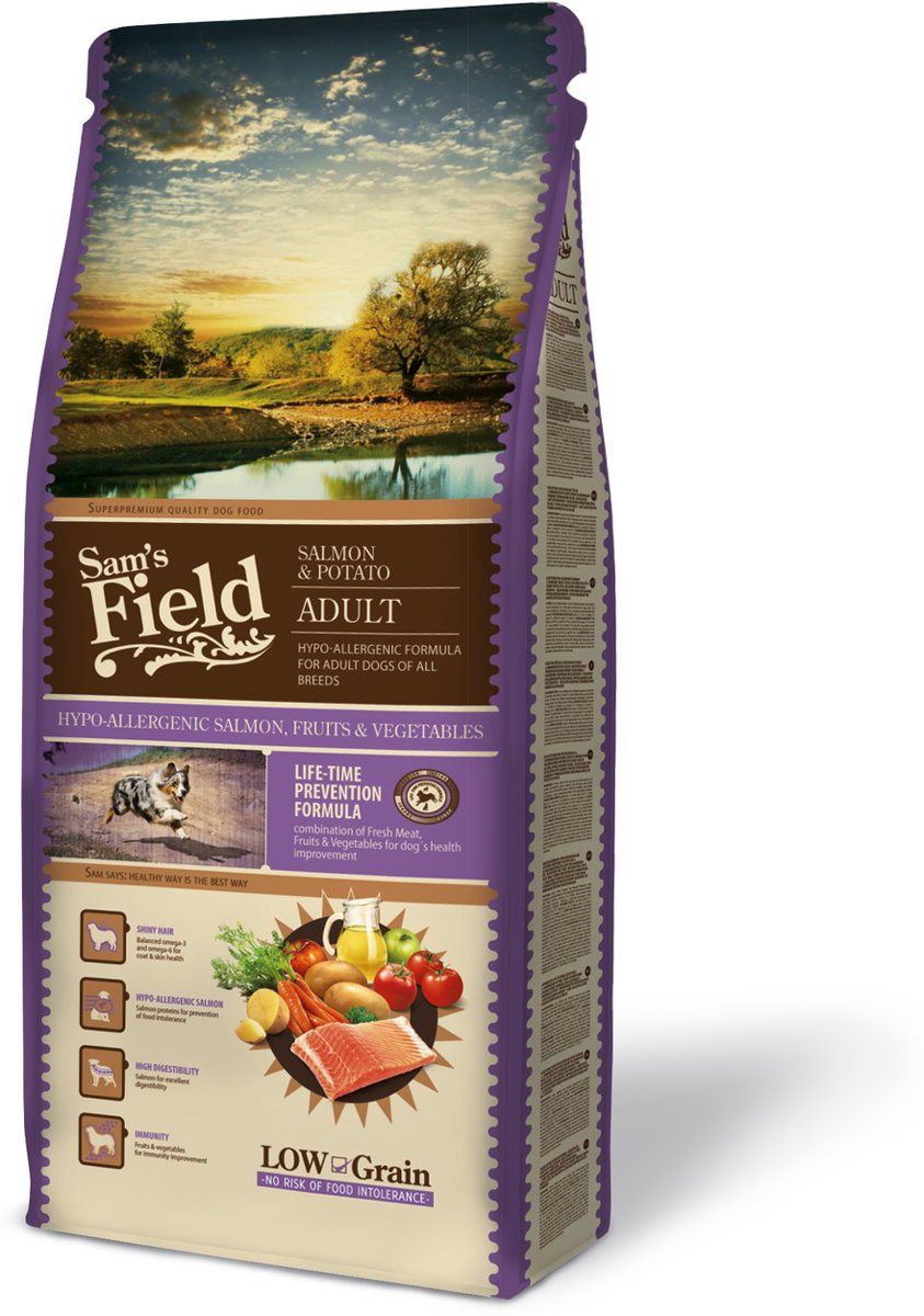 Sam's Field Adult - Zalm & Aardappel - 13 kg