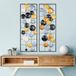 Handgeschilderd, decoratief metalen wandaccessoire (2 stuks), 32 x 92 x 4 cm, 100% metaal, unieke kleurvariaties, perfect voor huisdecoratie en kunstdisplay