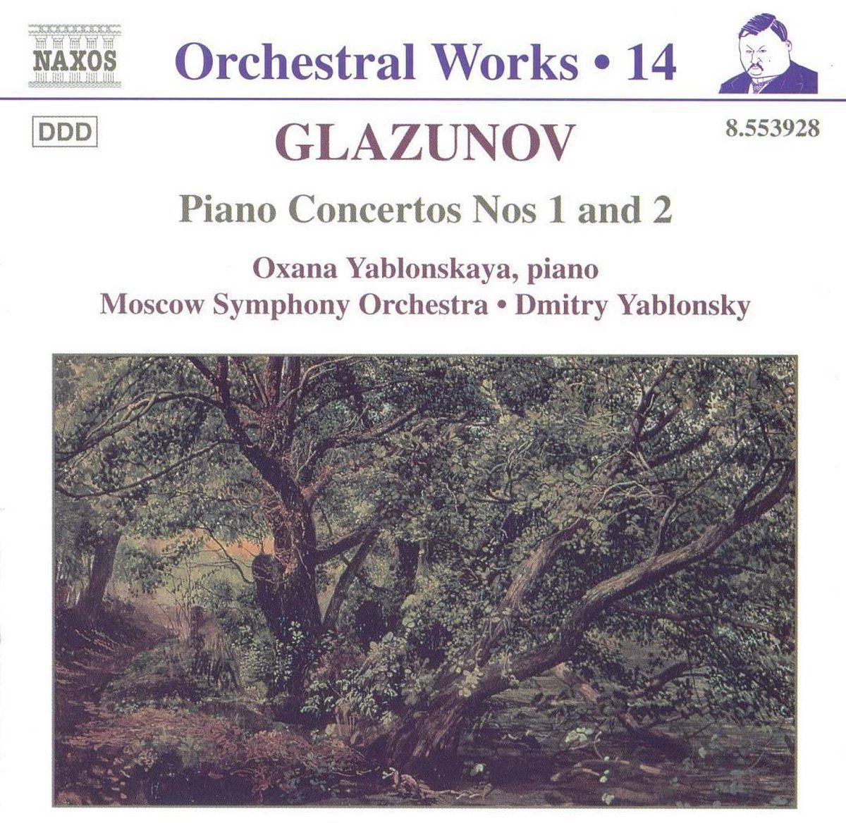 OUTHERE Glazunov: Orchestral Works Vol 14 - Piano Concertos nos 1 & 2 etc