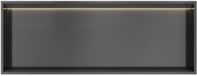 Hotbath &More Inbouwnis - 30 x 80 x 10 cm - met LED-verlichting - Geborsteld Zwart PVD