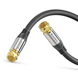 sonero Premium Sat antennekabel, coaxkabel, 1,50 m, zwart