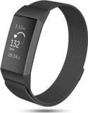 Merkloos / Sans marque Fitbit Charge 3&4 Milanese band - zwart - Large