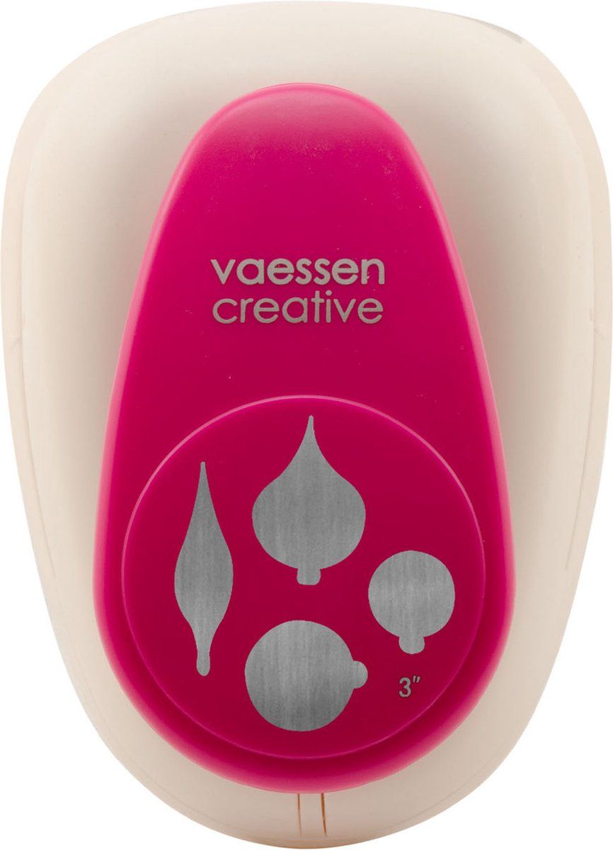 Vaessen Creative Figuurpons - kerstballen super jumbo - wit