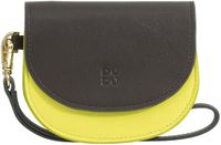 DuDu Madagascar Kredietkaart etui Leer 11 cm - 5 Sleuven - coffee brown