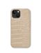 iDeal of Sweden Veganistisch leren hoesje MagSafe iPhone 13 / 14 / 15 / 16E Warm Beige Croco