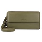 Esquire Leren Portemonnee Telefoontasje Peru Phone Wallet Bag Olive Olijfgroen