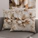 PETTI Artigiani Italiani - Paar kussenslopen 60 x 60 cm van microvezel, decoratief kussen voor slaapkamer, bank, woonkamer, set van 2 kussenslopen, bloemenpatroon 34, 100% Made in Italy