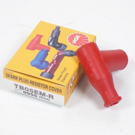 NGK TB05EM-R 8955 Rode Siliconen Antiparasiet voor Motorfiets Bougie