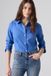 Levi's Chemise Popeline Slim - Femme - M - Bleu / Delft