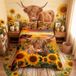 Literie 3 pièces avec imprimé floral pour enfants