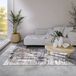 Elle Decor Malard tapijt, modern abstract, antislip design, laagpolig tapijt voor slaapkamer, eetkamer, woonkamer, hal, keuken, antraciet goud, 80 x 150 cm