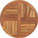 vidaXL Tafelblad rond massief teakhout 70 cm