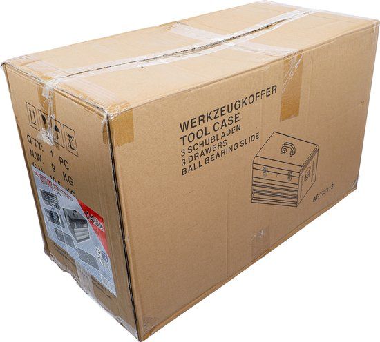 BGS Metalen gereedschapkoffer - 3 schuifladen - 143 gereedschappen