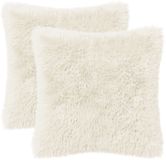 vidaXL Kussensloop 2 pcs heerlen wit 35 x 35 cm pv fleece