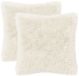 vidaXL Kussensloop 2 pcs heerlen wit 35 x 35 cm pv fleece