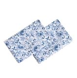 Laura Ashley Home - Standaard kussensloopset, katoenen satijnen beddengoed, glad en kreukvrij (Lorelei donkerblauw, 2-delig)