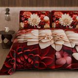 PETTI Artigiani Italiani Bedrukt winterdekbed 270 × 260 cm | Bloemen 05 24
