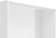Vente-unique lit armoire bois naturel clair blanc 140 x 200 cm