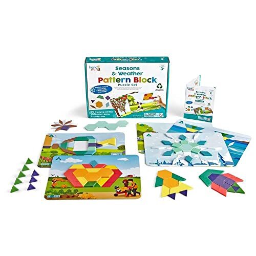 Learning Resources hand2mind Seizoenen en Weer Patroon Blok Puzzle 110-Stukken Set