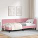 vidaXL Hoekbed met hoofdeinde, roze, 100 cm x 200 cm, fluweel