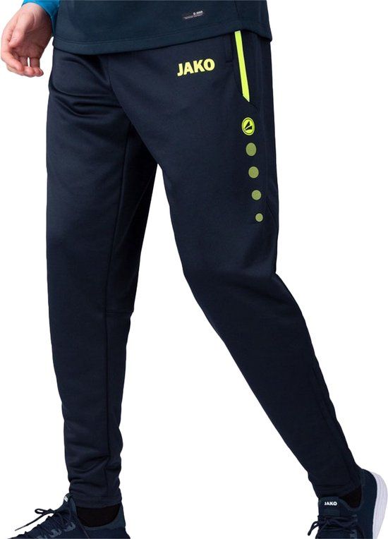 Jako Allround Trainingsbroek Senior - Navy/Geel - Maat XL