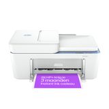 HP DeskJet 4222e Imprimante tout-en-un - Couleur - Jet d'encre thermique - Wi-Fi - ADF - Recto verso - A4
