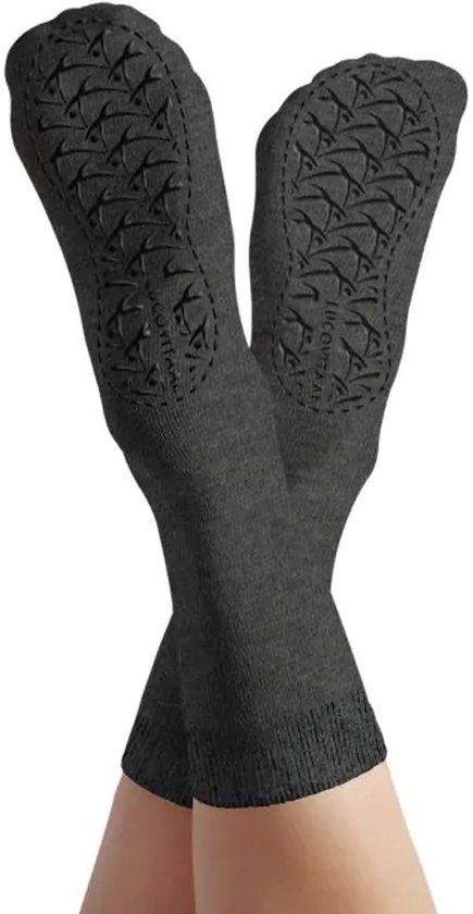 Lucovitaal Bamboe huissokken anti slip one size 1 Paar