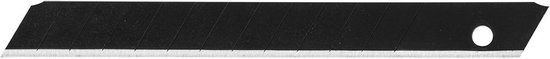 NEO TOOLS Afbreekmesjes 9 mm, SK 2 staal, Zwart, 10 stuks