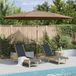 Prolenta Maison Exclusive Parasol met houten mast, 350 cm, taupekleurig