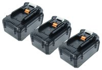 vhbw 3x batterie compatible avec Makita BUB360RDE, BUB360, BML360, BLM430, BHR261TRDE, BLM430ZX2C, BLM430Z, BLM430RDE outil (3000 mAh, Li-Ion, 36 V)
