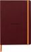 RHODIA 117370C - Soepel Notitieboek Wijnrood - A5 14,8 x 21 cm - Gelijnd - 160 pagina's - Clairefontaine Ivoor Papier 90 g/m² - Leeslint, Elastieksluiting - Omslag in Imitatieleer