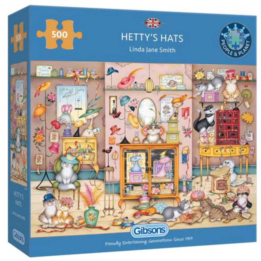 Gibsons Hetty's Hats Puzzel (500 stukjes)