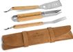 YourSurprise BBQ set - Ensemble de barbecue quatre pièces - Étui en cuir "Grill Master" - 100% cuir de buffle néerlandais - Outils de barbecue - Outils de barbecue - Marron