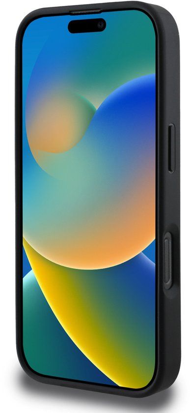 Guess 4G Bottom Stripe Back Cover voor Apple iPhone 16 Pro - Zwart
