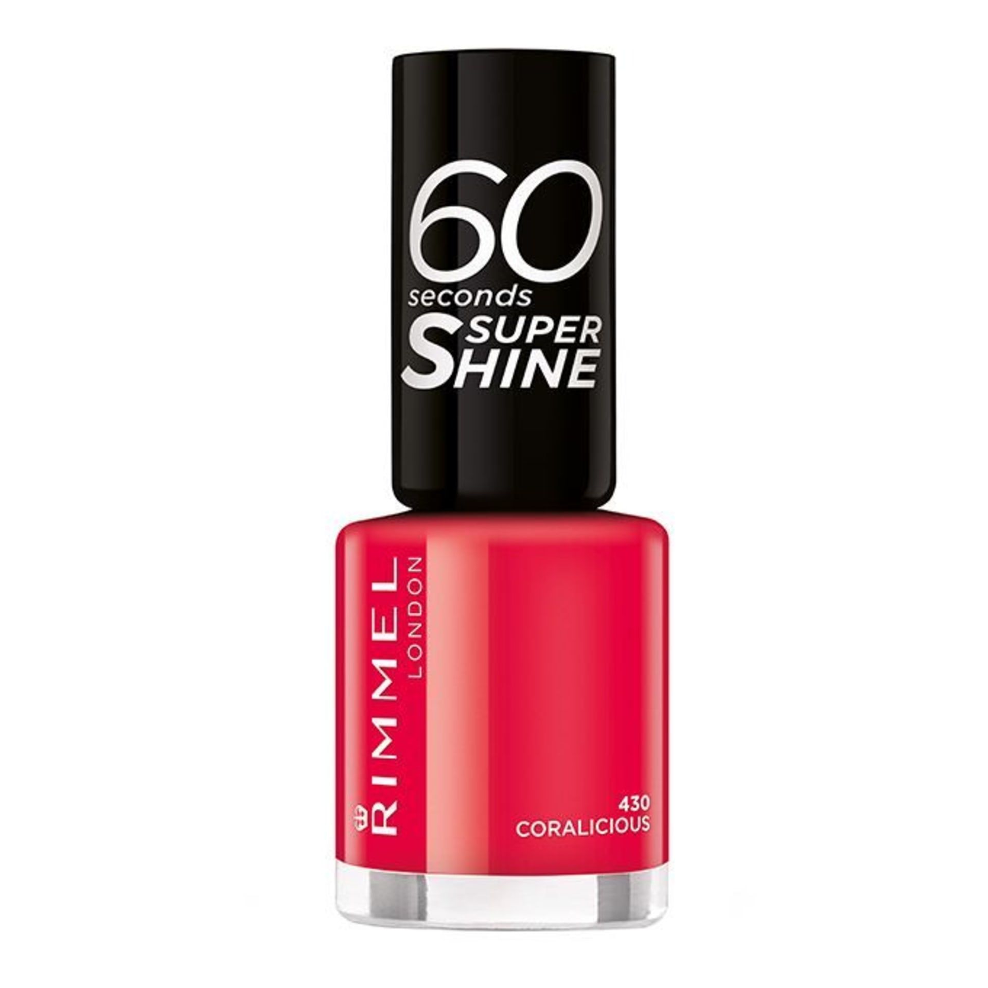 Rimmel London 60 Seconds Super Shine Nail Polish - 430 Coralicious - 8ml
